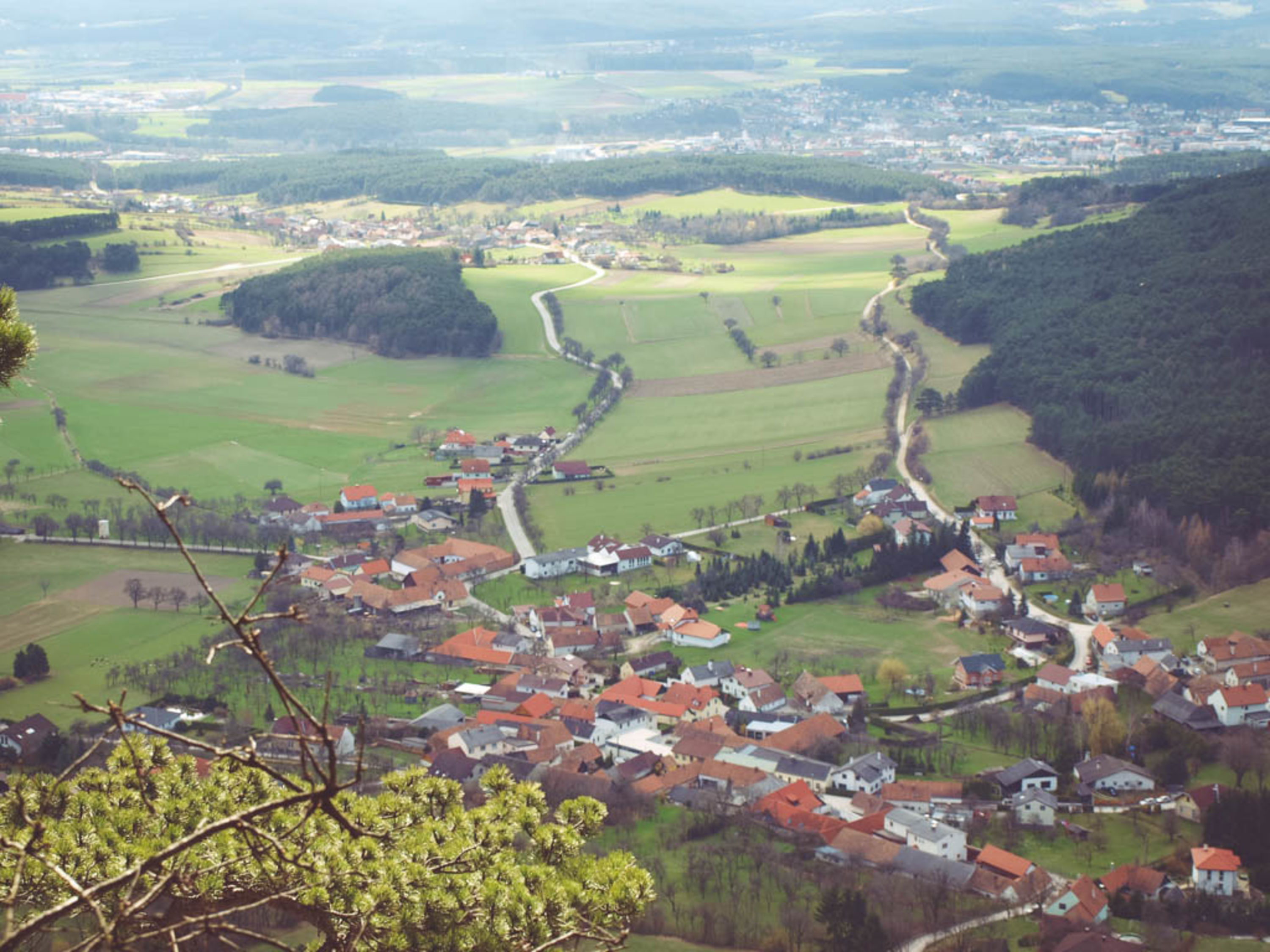 Blick vom Jubiläumssteig nach Flatz