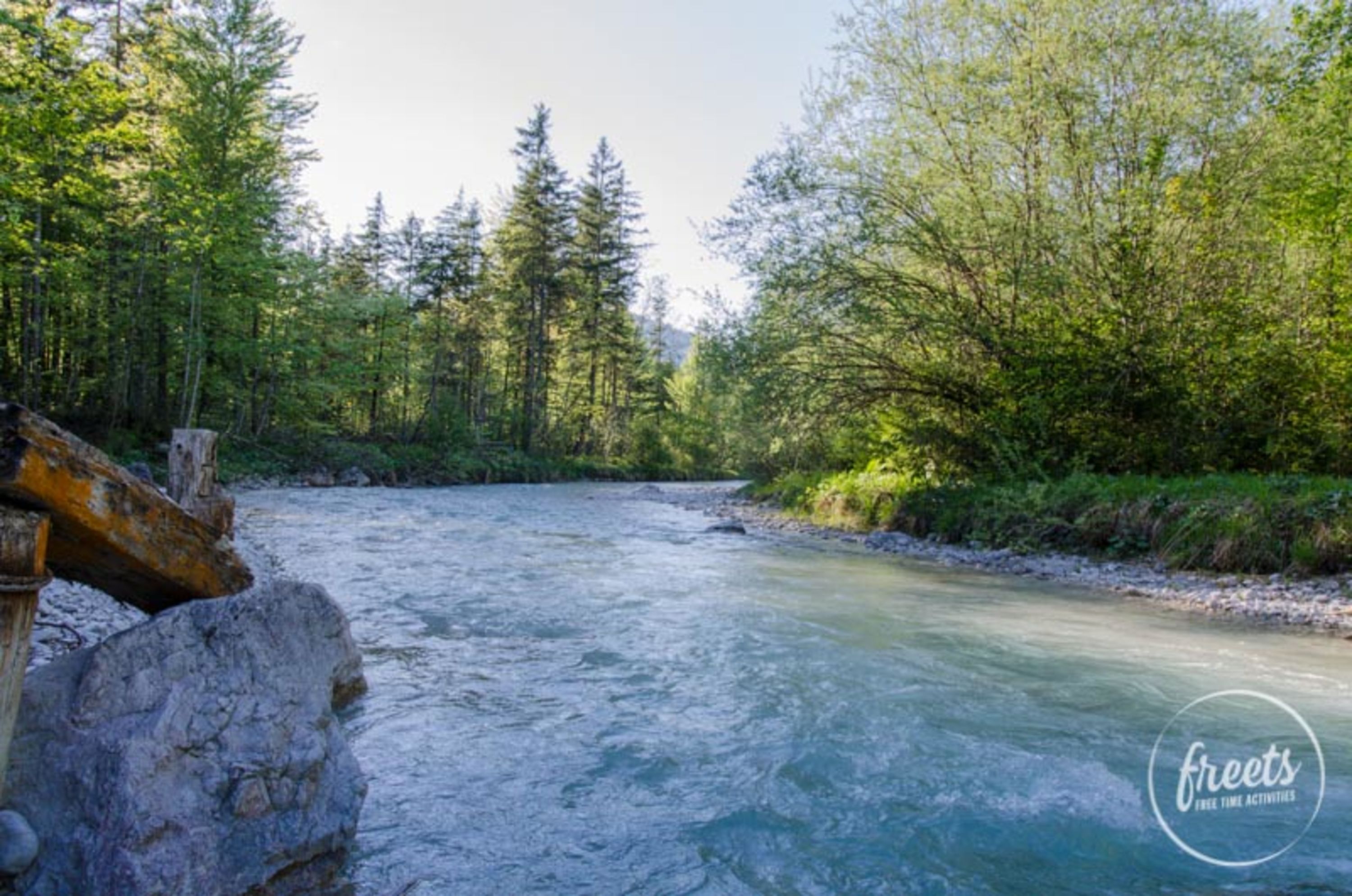 Fluss im Almtal am Weg zum kleinen Ödsee bzw. Almtalerhaus