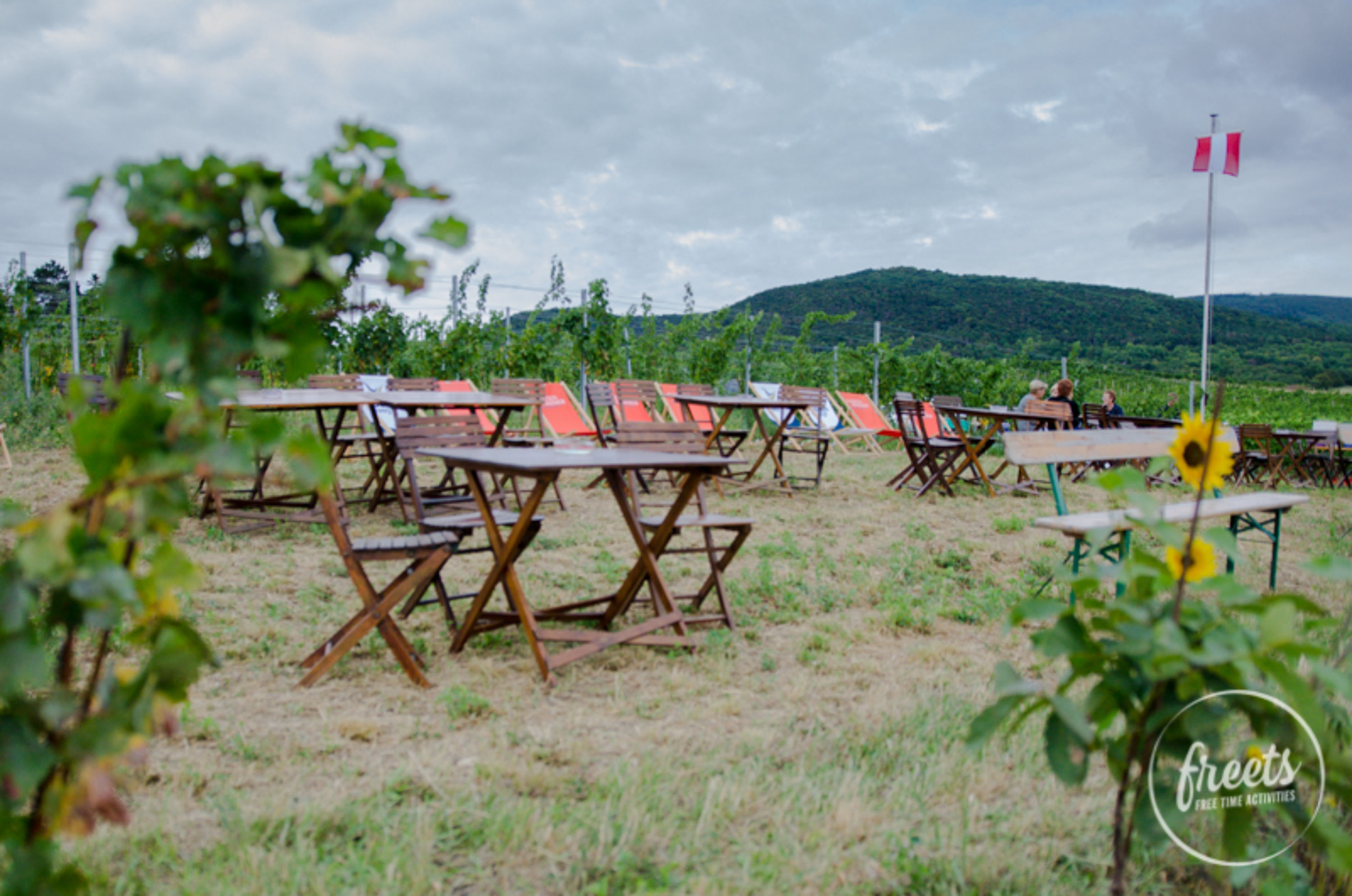 Tisch in den Weinbergen, Genussmeile Wienerwald