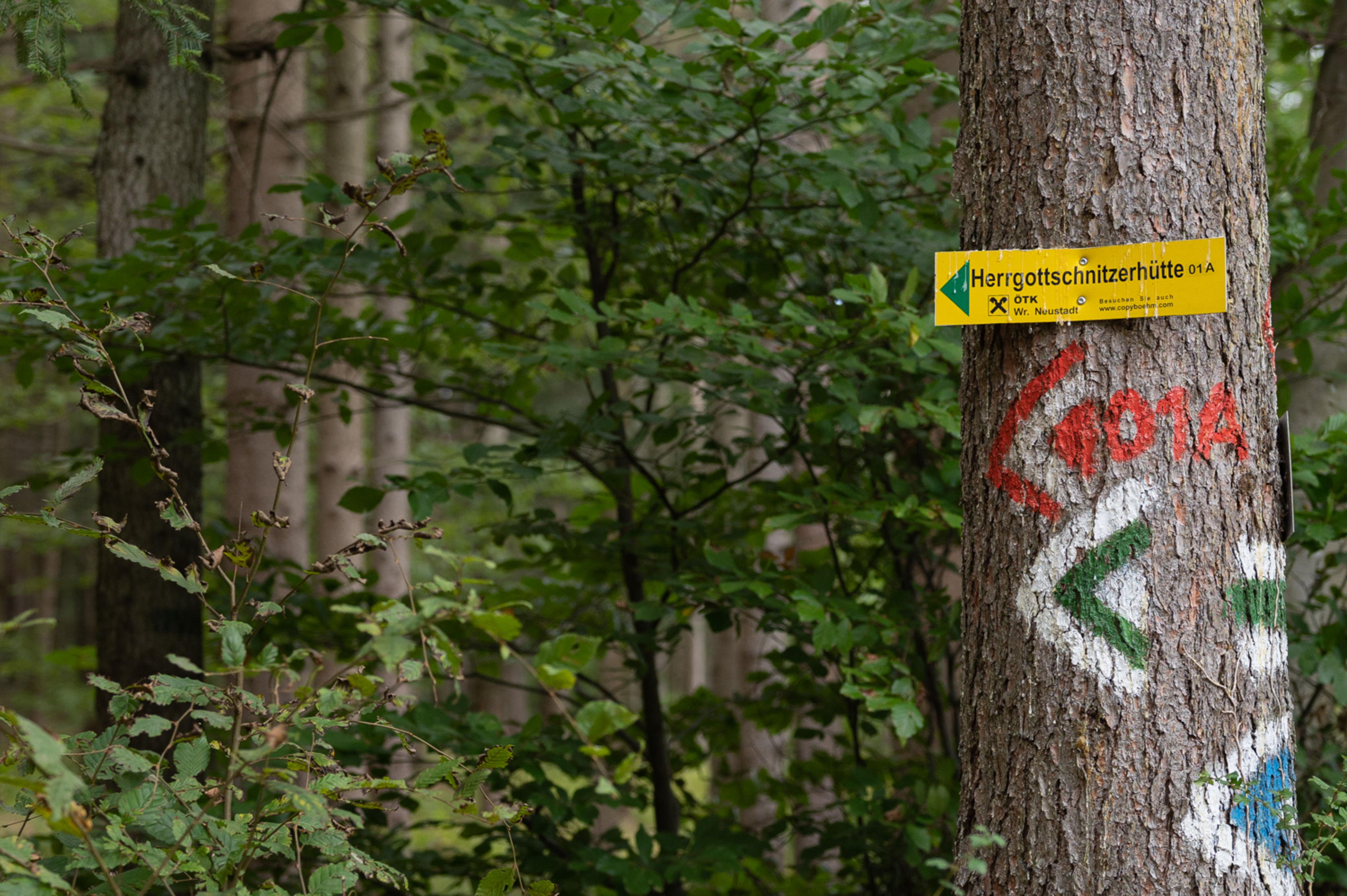 Beschilderung Herrgottschnitzerhütte