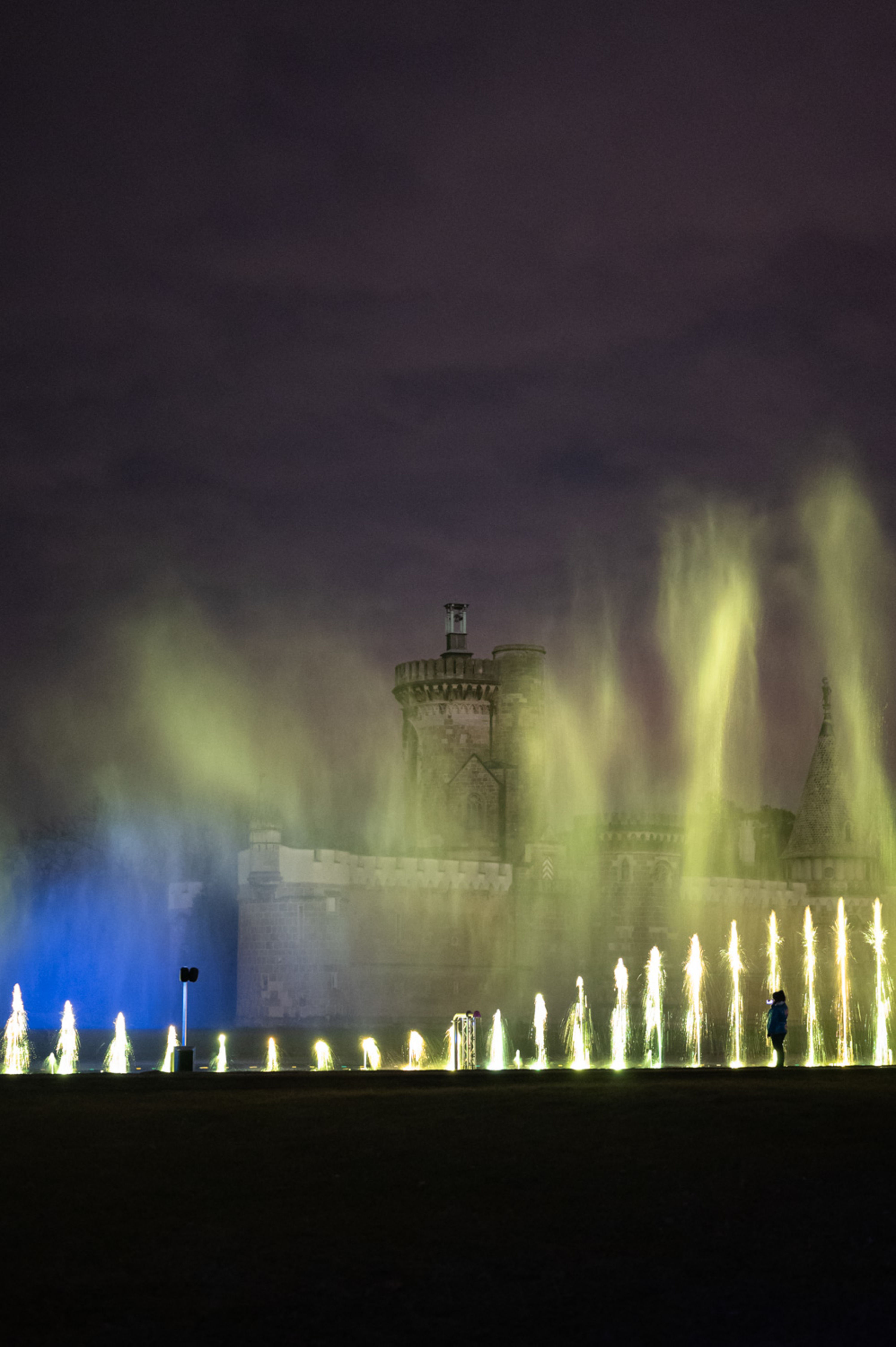 Wasser- und Lichtershow im Illumina Laxenburg