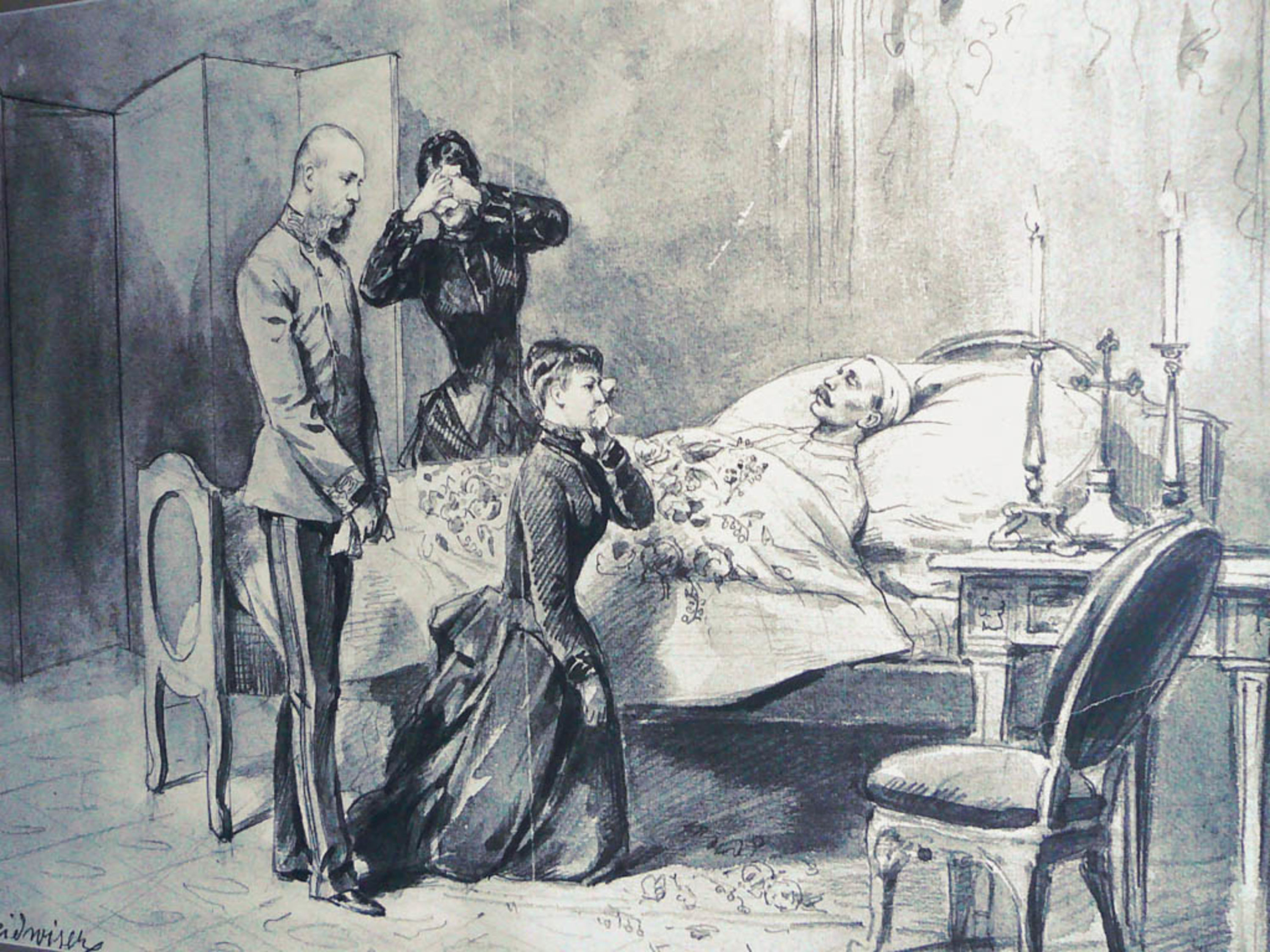 Gemälde des verstorbenen Kronprinz Rudolfs