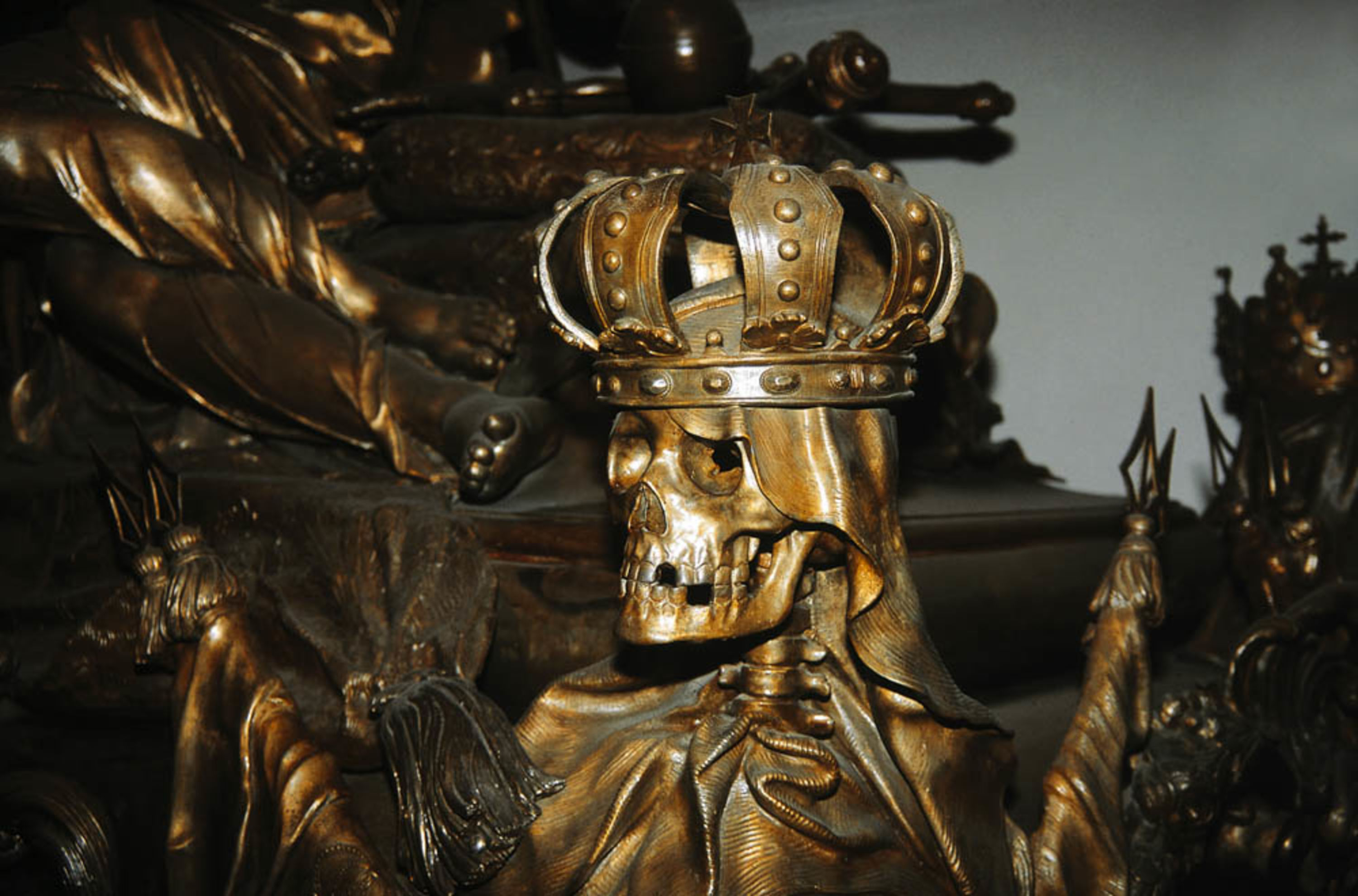 Detail Sarg in der Kaisergruft bzw. Kapuzinergruft Wien