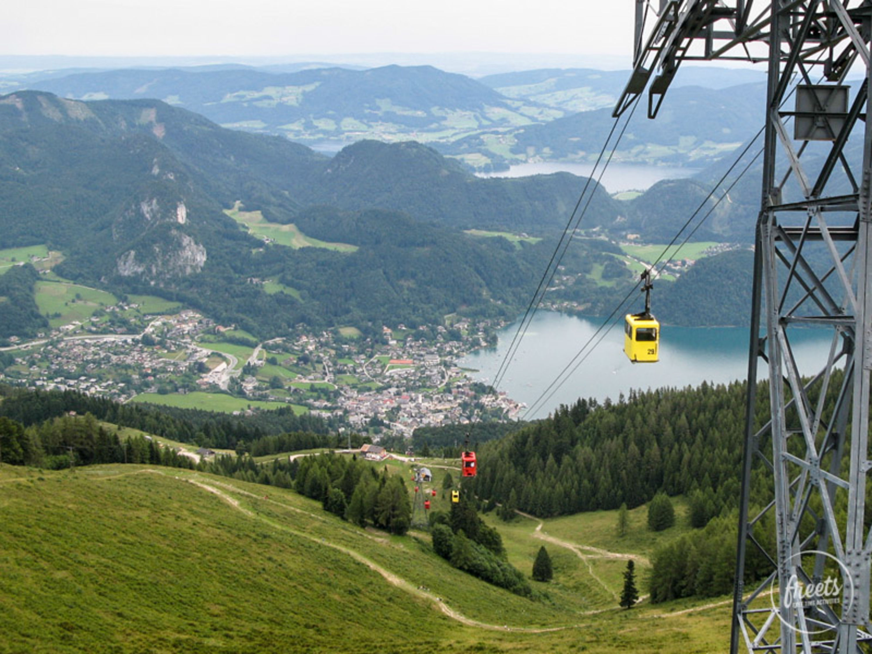Zwölferhorn Gondel am Wolfgagnsee