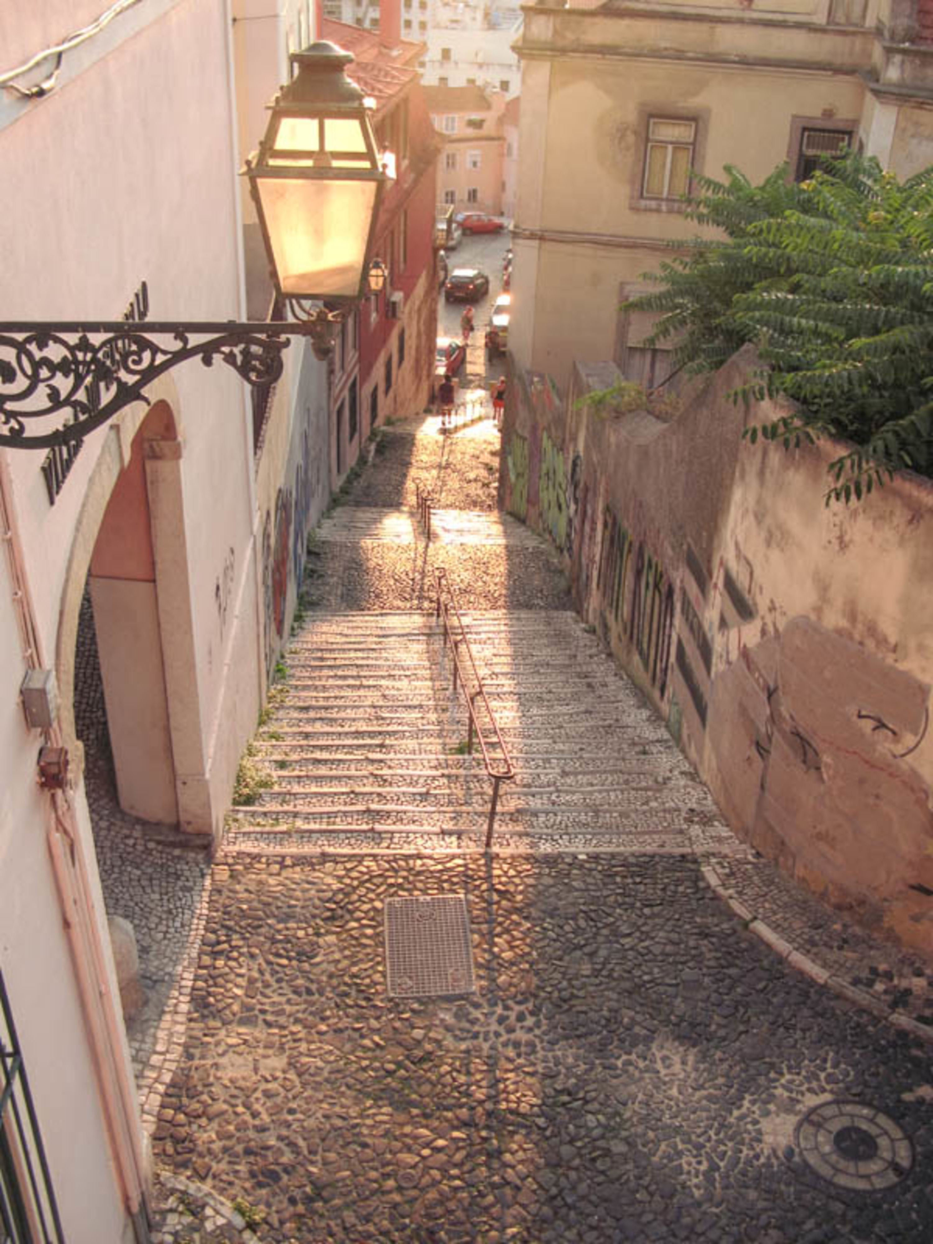 Blick in die Straße von Lissabon