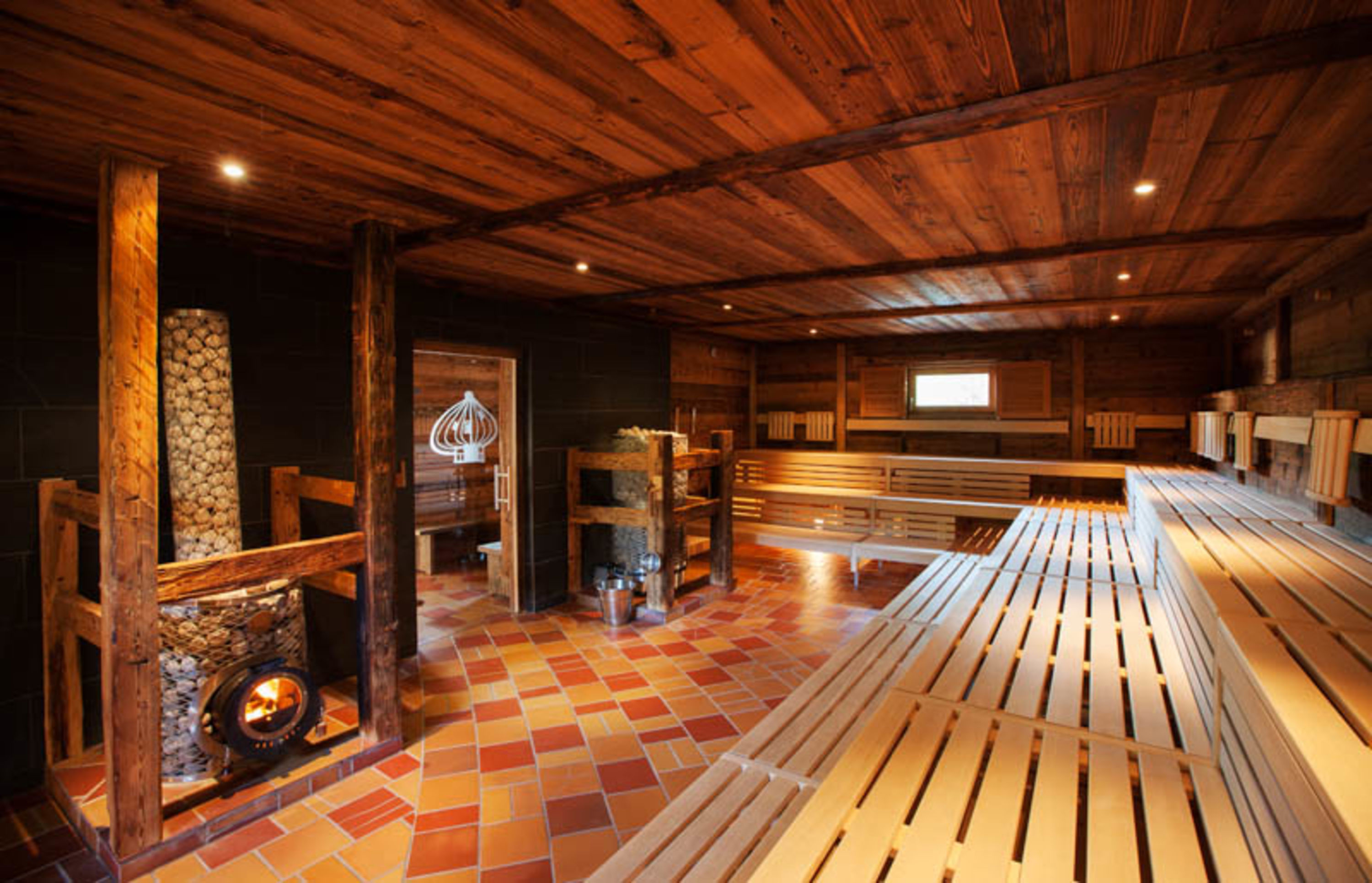 Sauna in Bad Blumau Blick in die Sauna im Rogner Bad Blumau