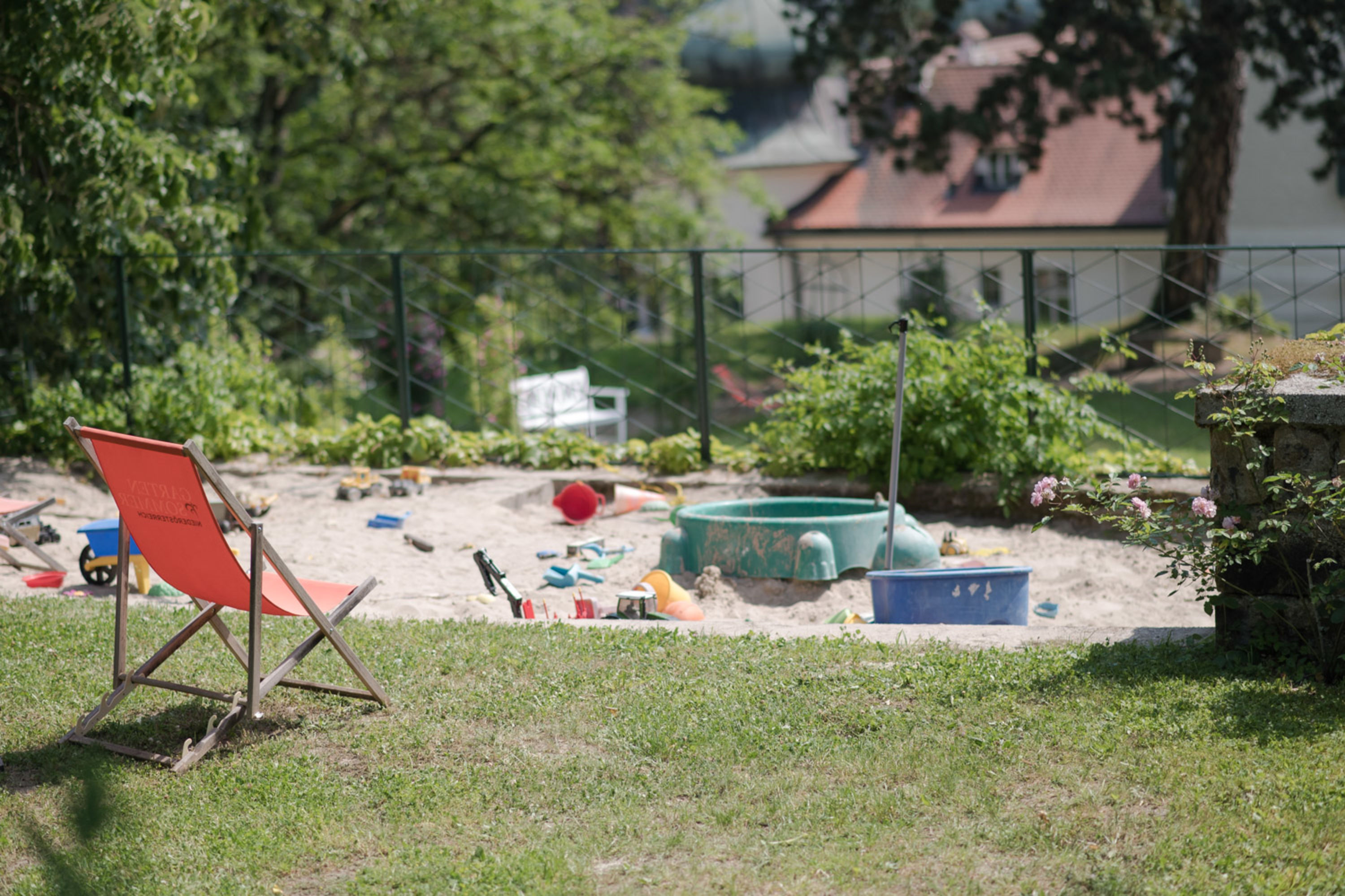 Sandkiste im Schloss Artsettten