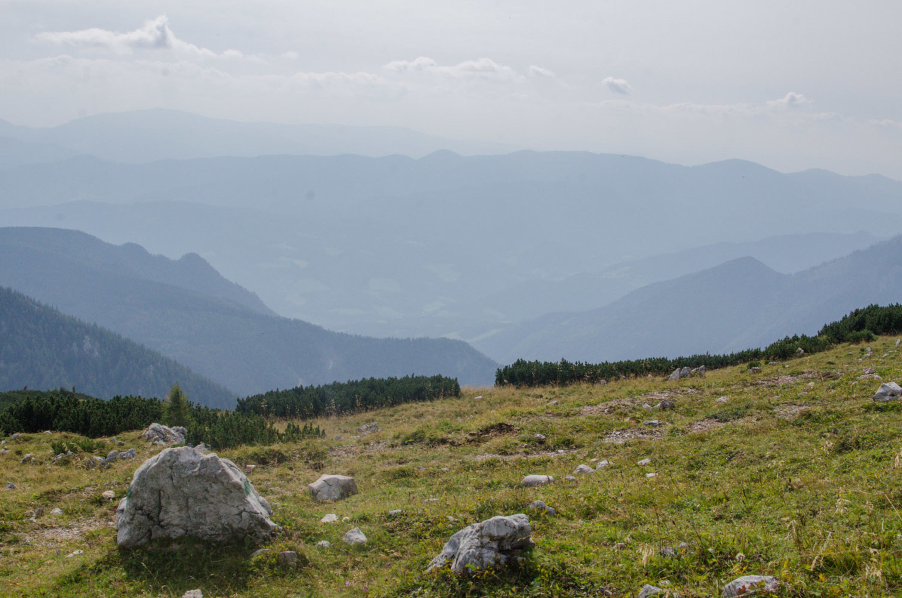 Bergpanorama am Schneeberg, Weg zum Gipfel