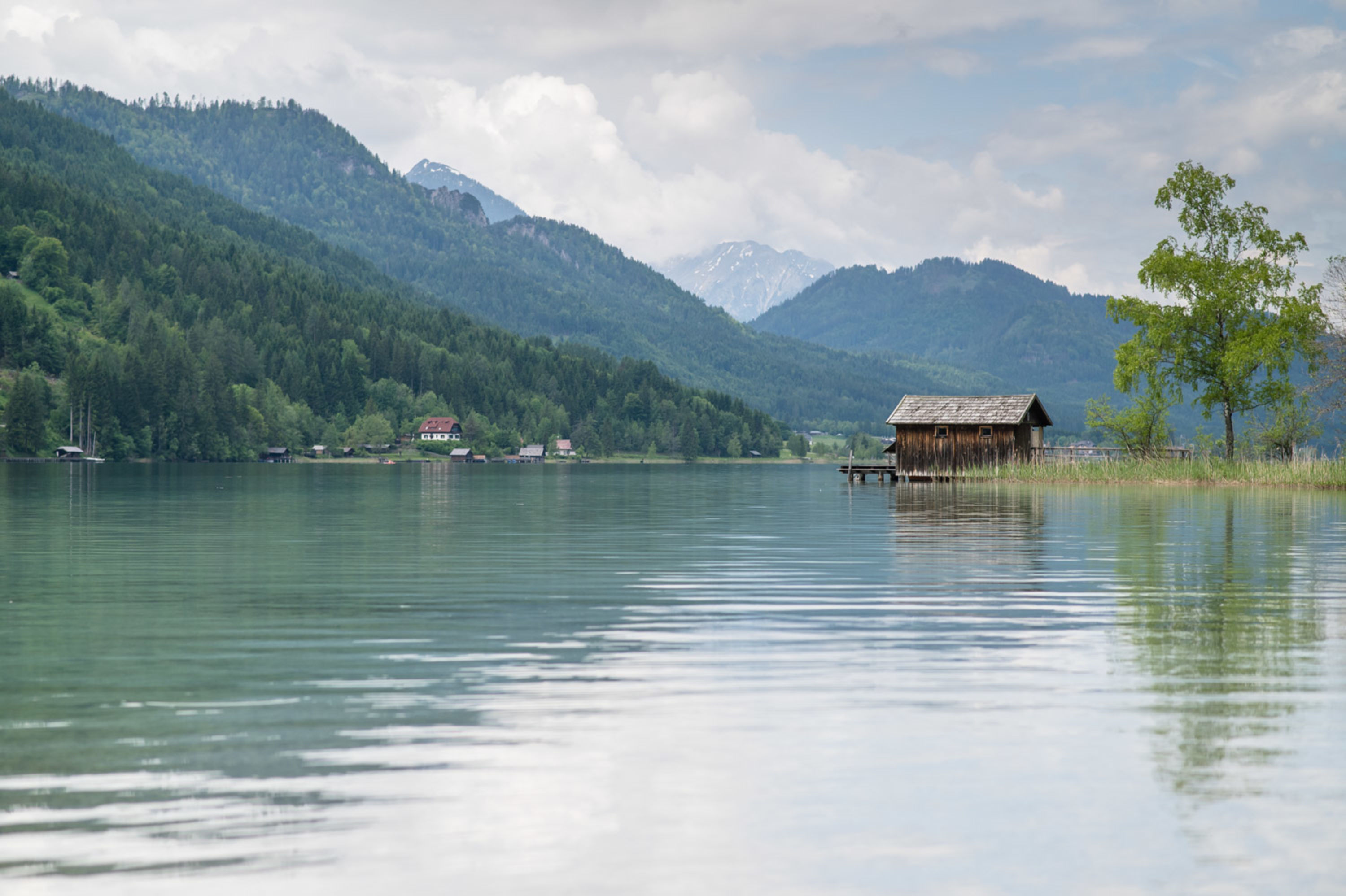 Weissensee Blick in Richtung Techendorf