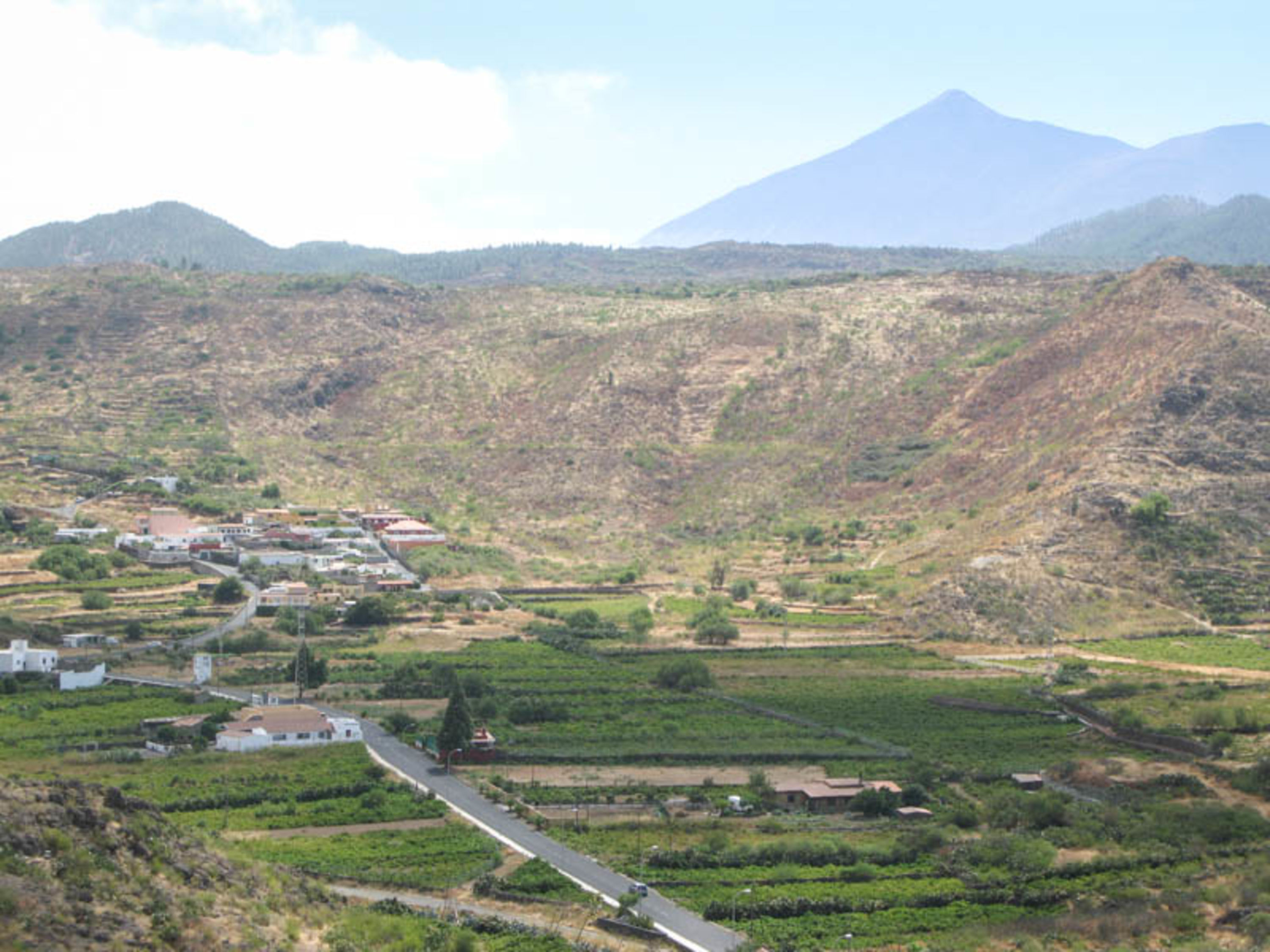 Landschaft auf Teneriffa mit Pico del Teide im Hintergrund