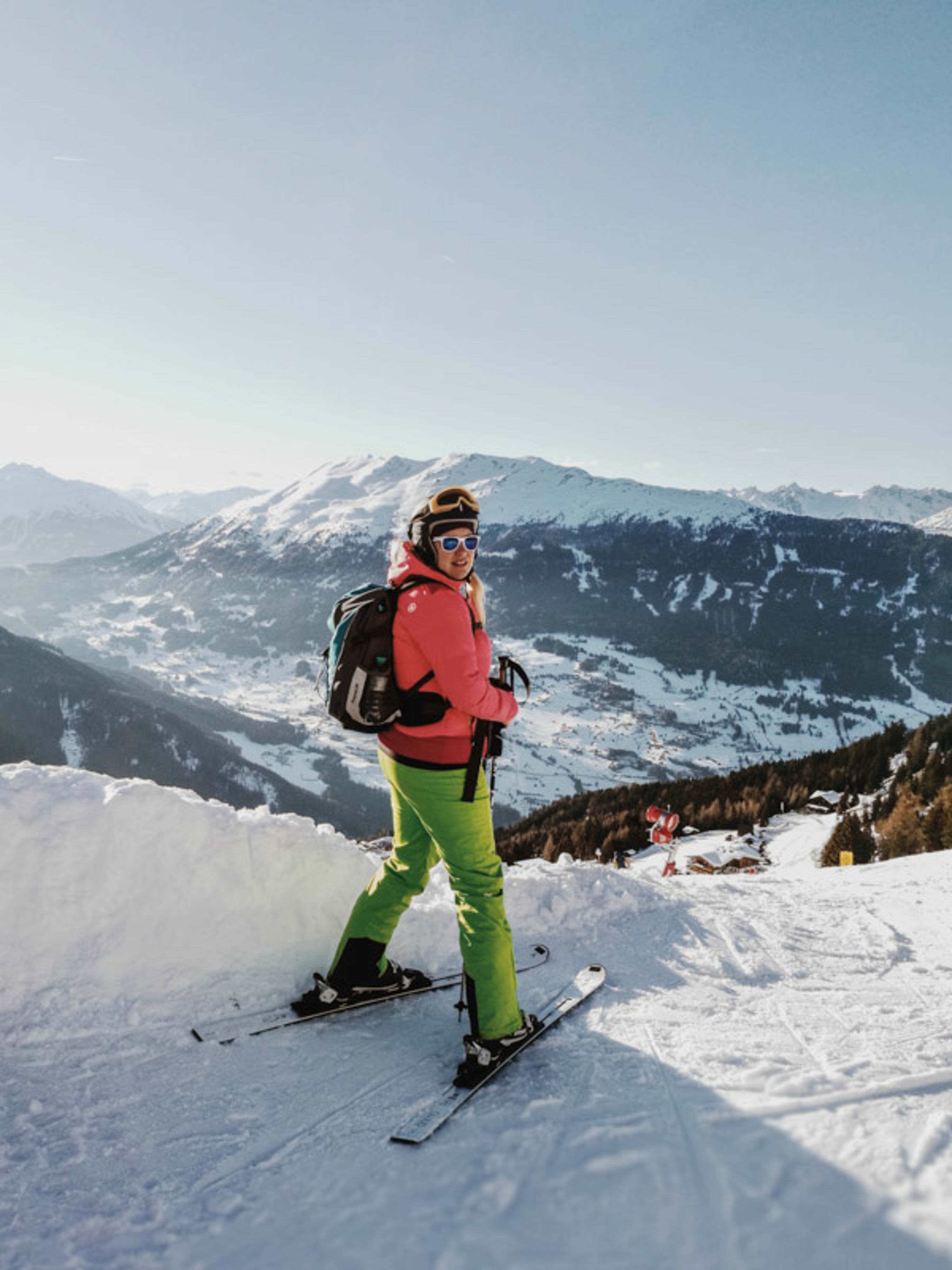 Schifahrer im Pitztal bei Pitzis Morgenrunde
