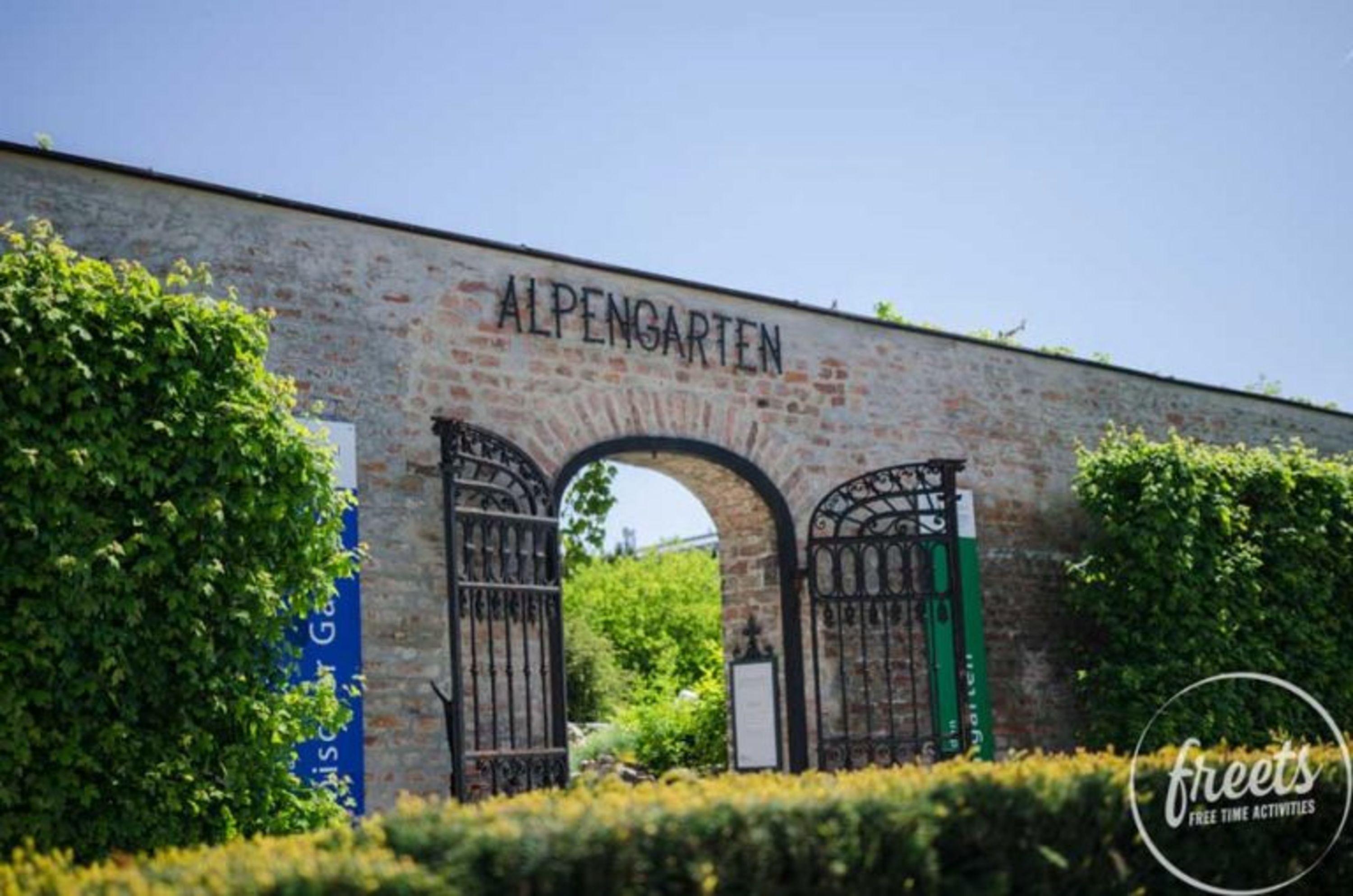 Eingang in den Alpengarten bzw. Botanischer Garten in Wien