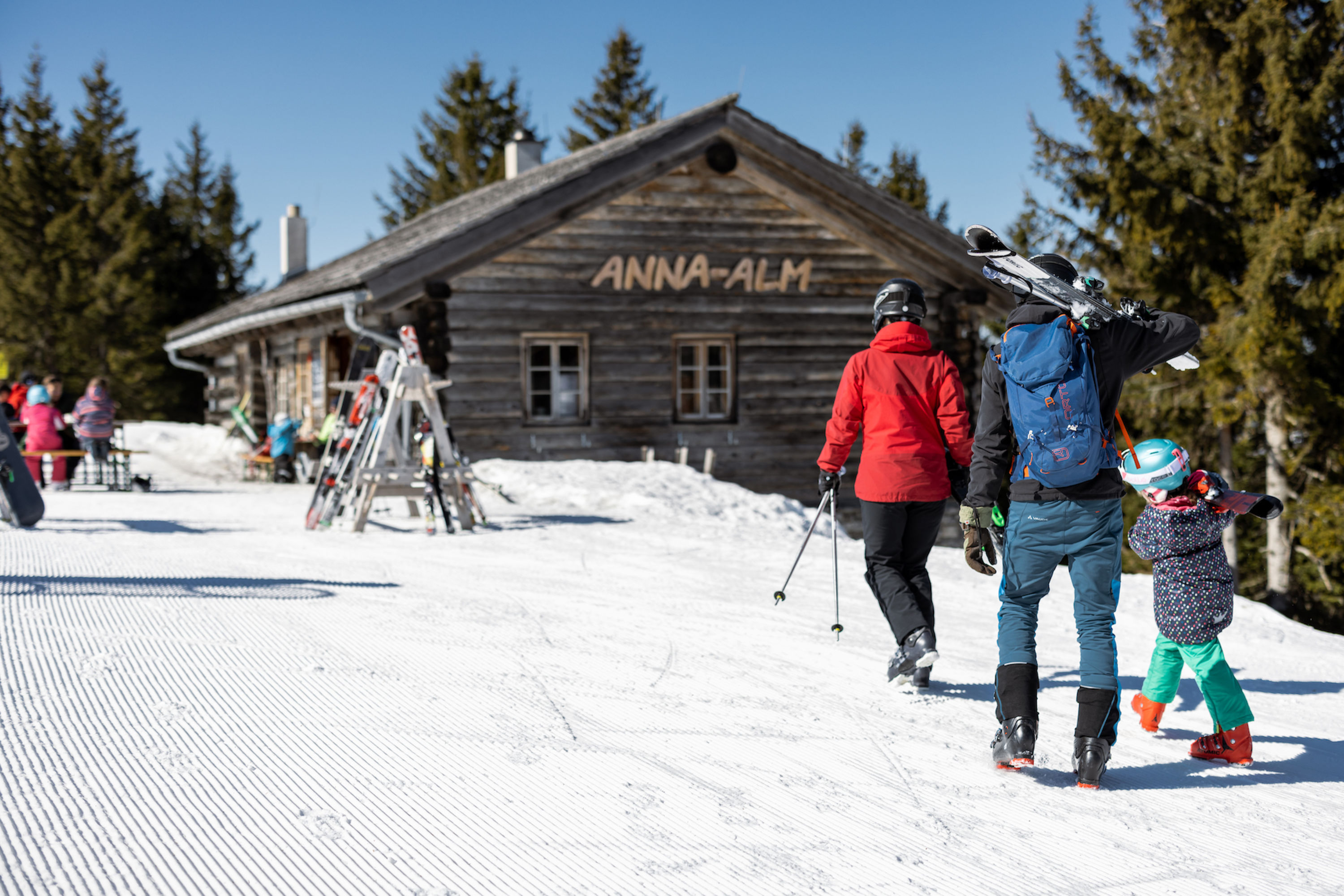 Anna Alm im Skigebiet Annaberger Lifte