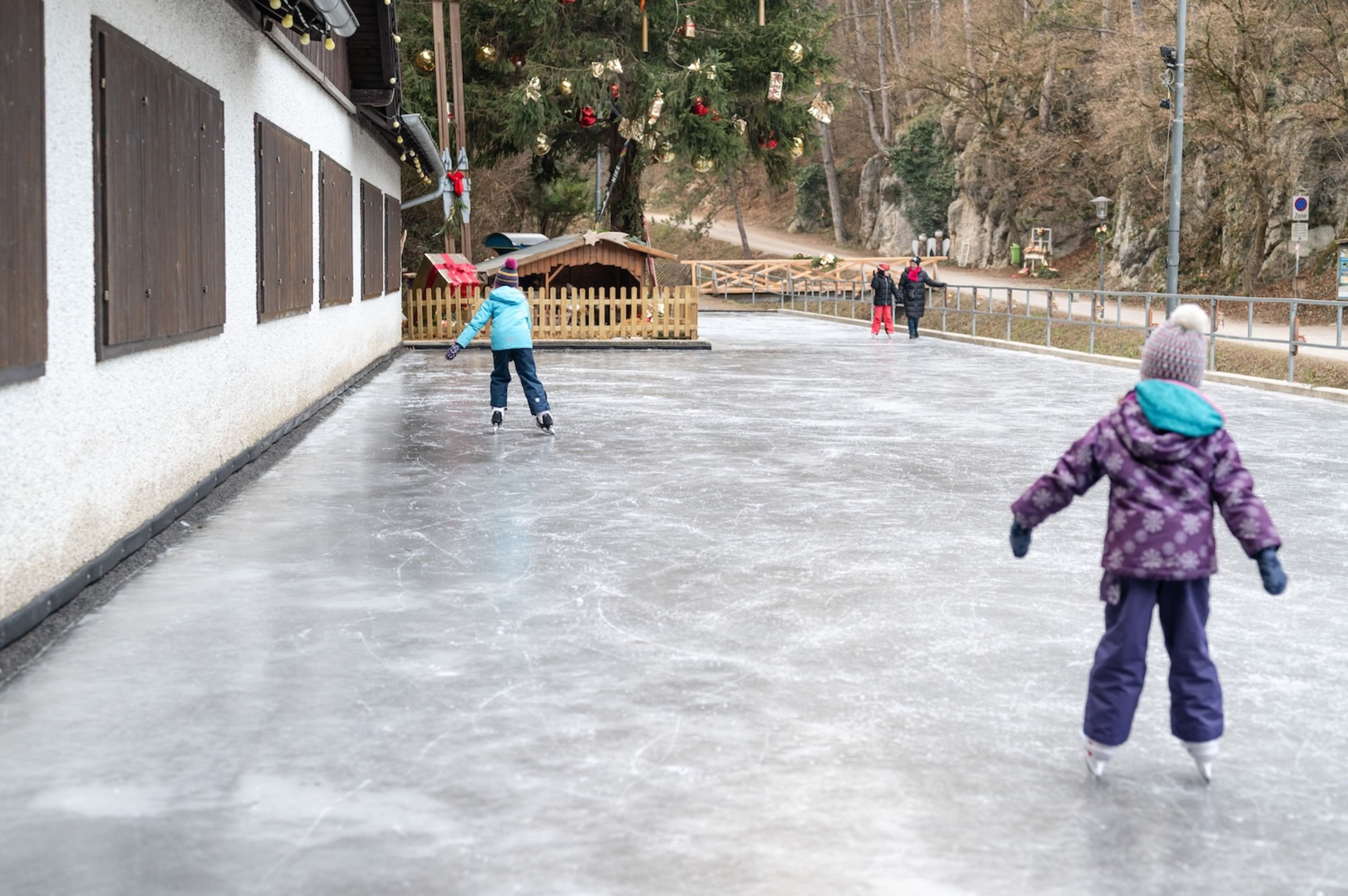 Eislaufen in der Johannesbachklamm, Würflach