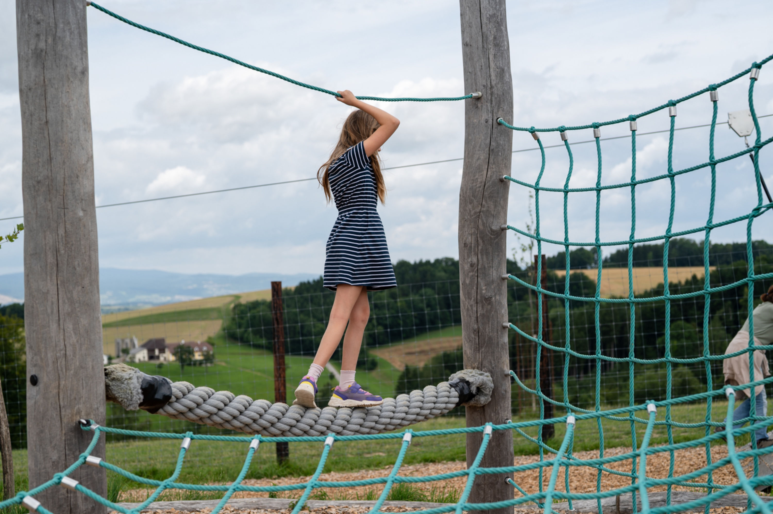 Spielplatz bei der Jausenstation im Wildpark Hochrieß