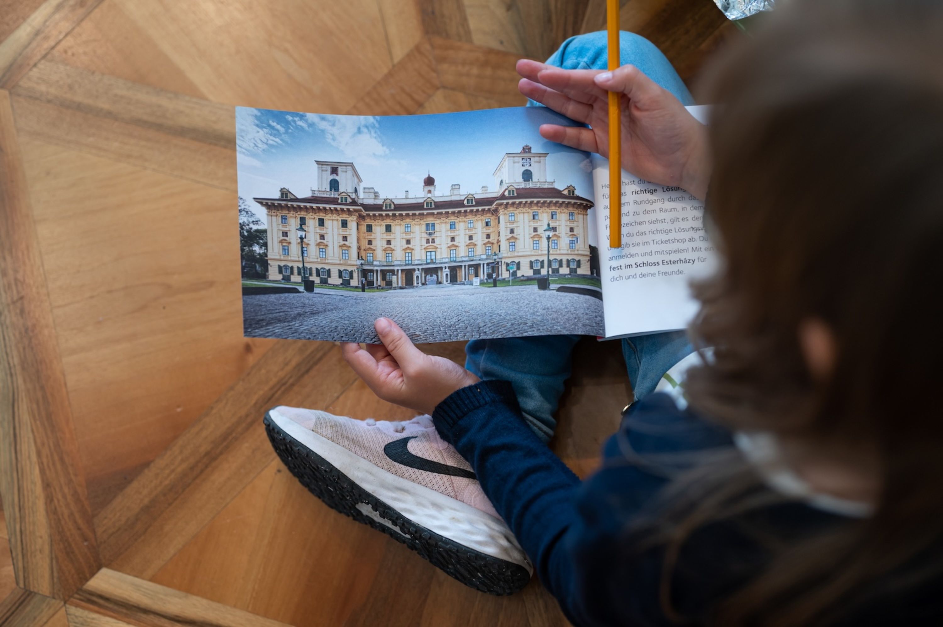 Rätselkoffer im Schloss Esterhàzy, Besichtigung mit Kindern