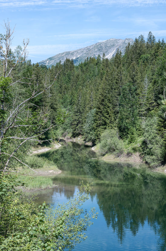 Erlaufstausee Blick auf den Ötscher