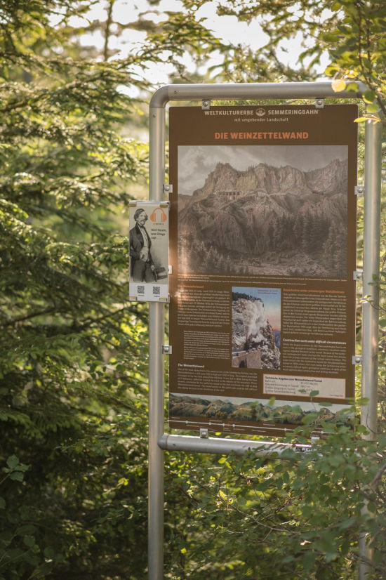 Infotafel am Semmering