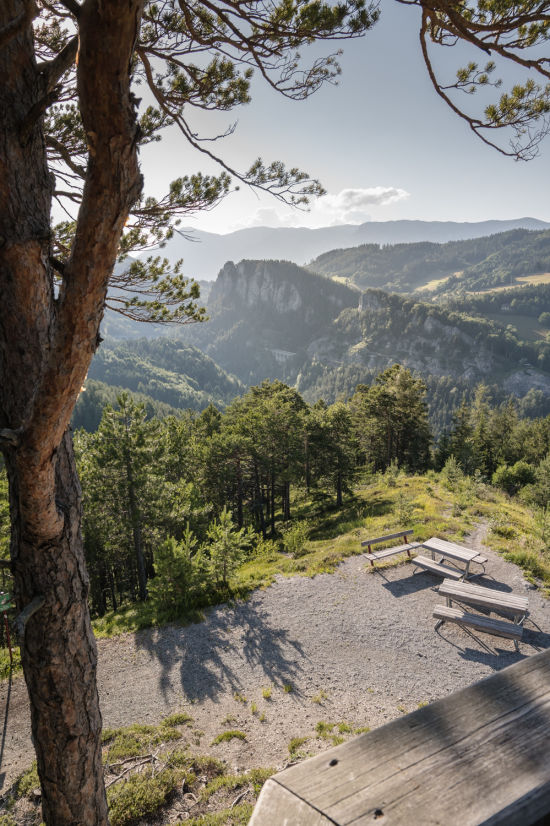 20 Schilling Blick am Bahnwanderweg Semmering