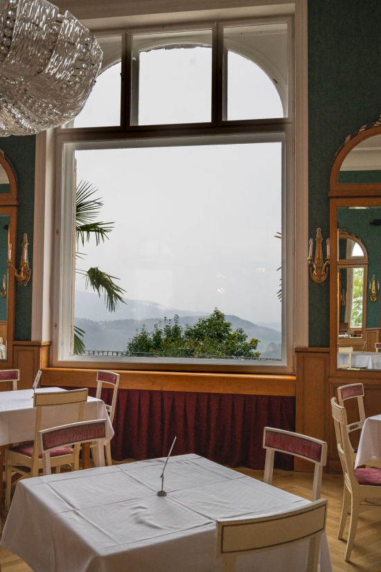 Grüner Speisesaal im Südbahnhotel Semmering