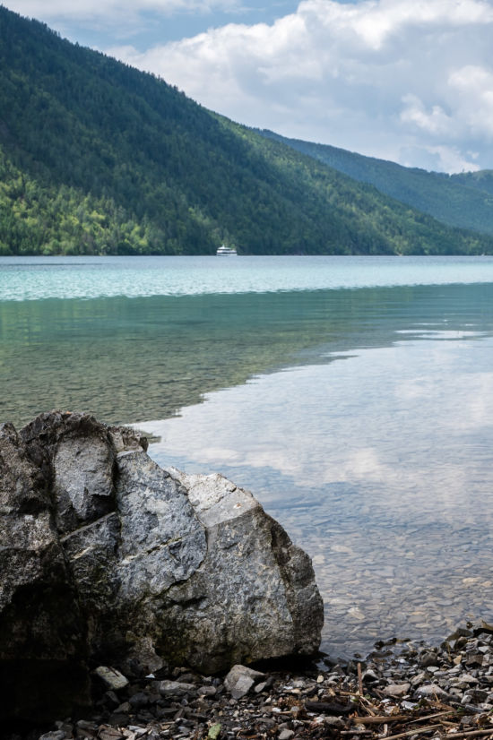 Slow Trail Weissensee, Blick auf den See