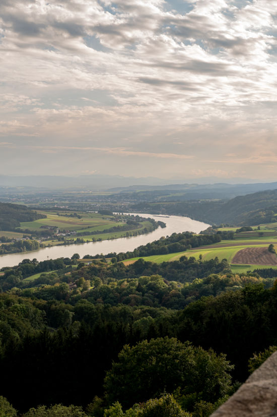 Donaublick von Maria Taferl, Endpunkt der Rundwanderung durch die Steinbachklamm