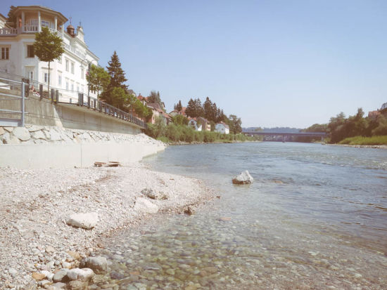 Zusammenfluss Enns und Steyr in Steyr