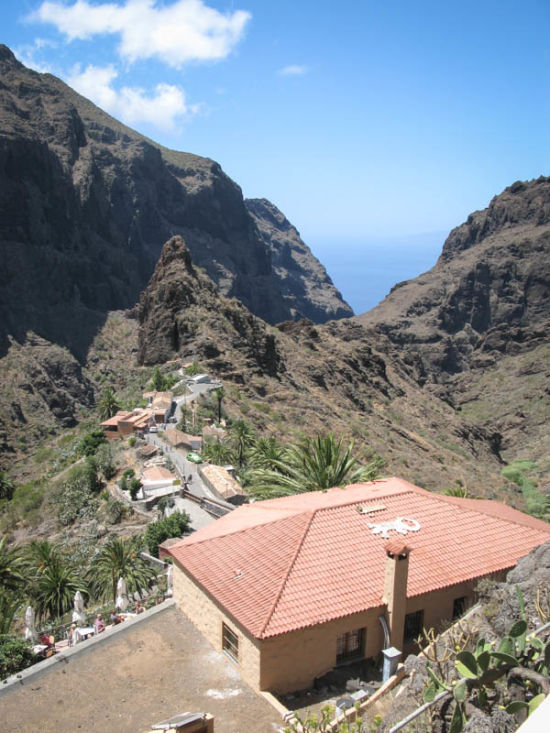 Blick auf Masca und die Landschaft in Teneriffa