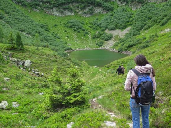 Beim Wandern zum Globuckensee bei der Rottenmanner Hütte