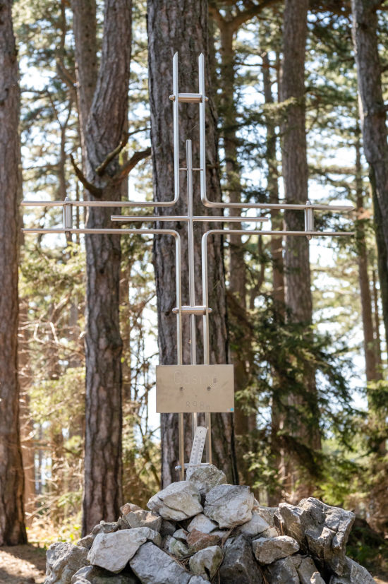 Gösing, Gipfelkreuz Gipfelkreuz im Wald am Gösing