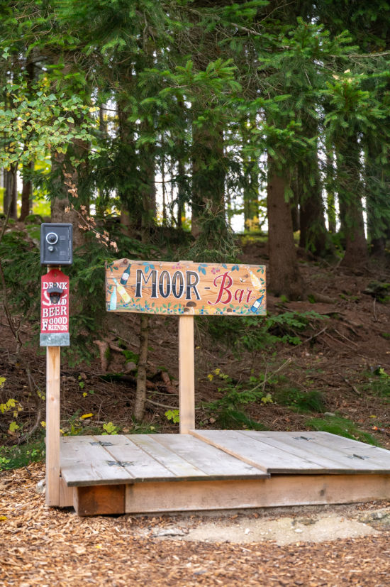 Moor Bar am Weg zum Nebelstein, Moorbad Harbach