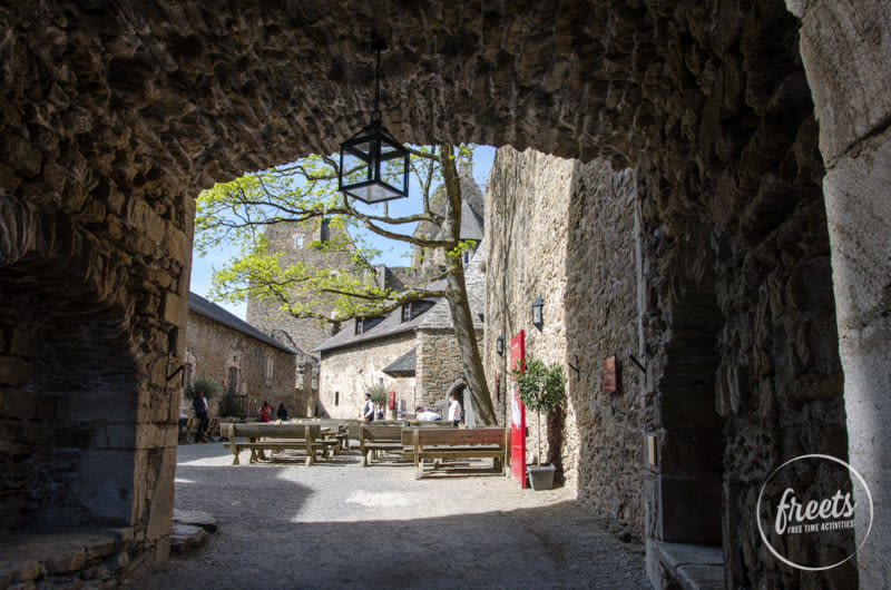 Eingangsbereich der Burgruine Aggstein
