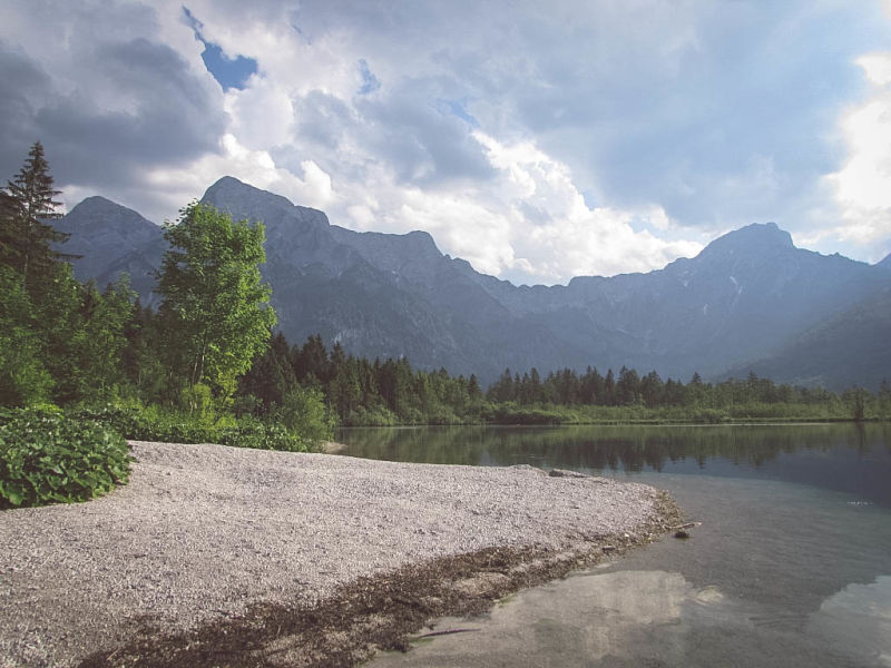 Schotterbucht am Almsee
