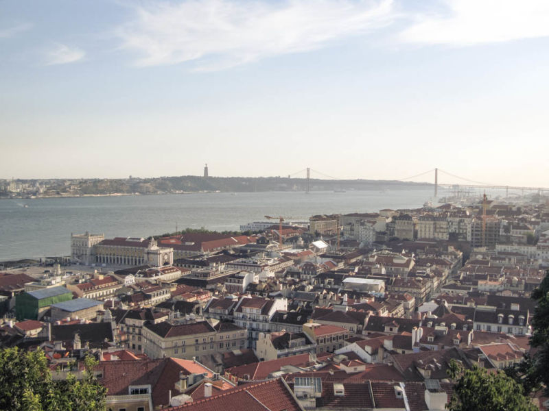 Aussicht über Lissabon vom Castello