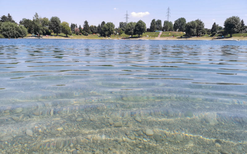 Neudörfler See vom Wasser aus