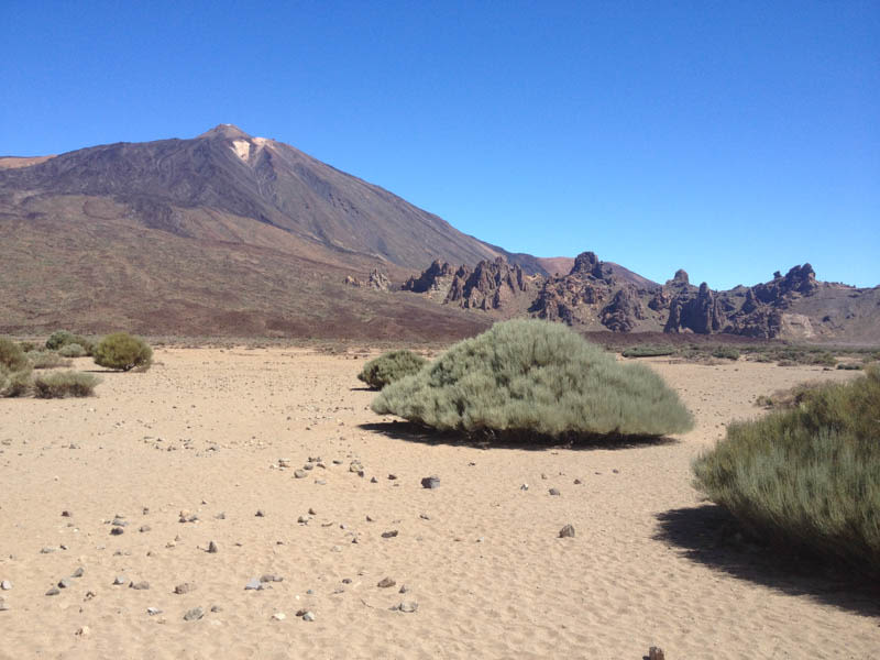 Teneriffa, Landschaft am Vulkan in Richtung Gondel