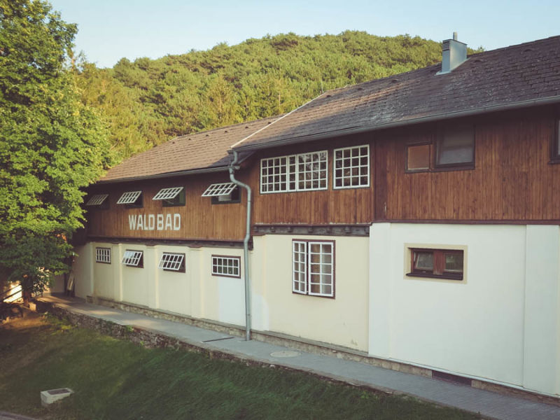 Eingang Waldbad Piesting