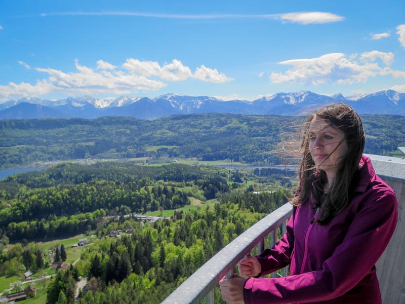 Aussicht genießen am Pyramidenkogel
