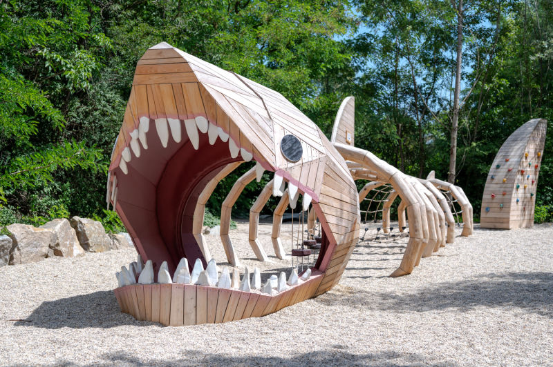 Riesenhai, Kletterspielplatz in der Fossilienwelt Weinviertel