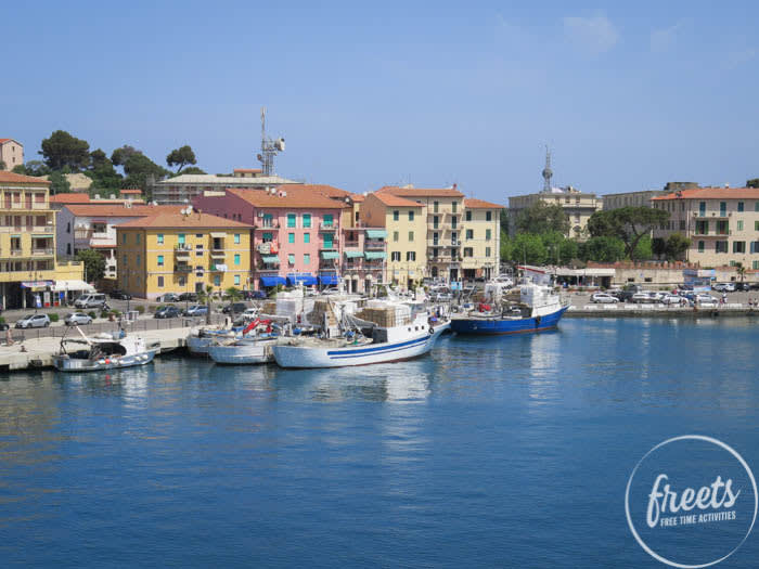 Elba Hafen Portoferriao, Hafen bei Elba