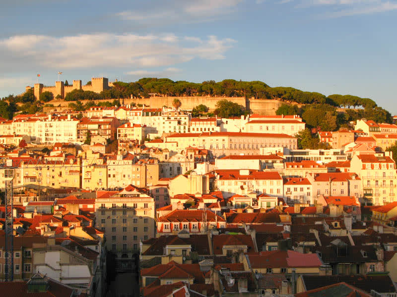 Blick auf die Altstadt von Lissabon