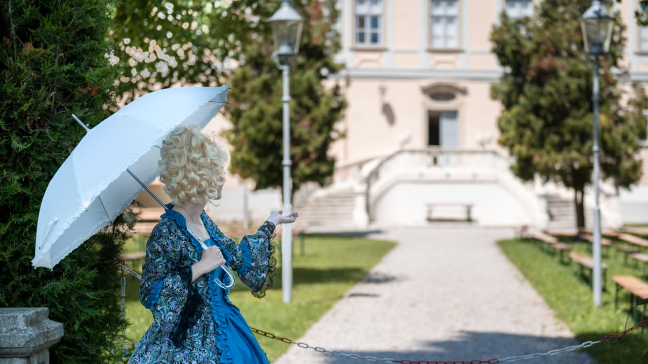 Maria Theresia bei der Citytour durch Wiener Neustadt