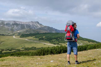 Schneeberg mit Kleinkind, Blick vom Waxriegel