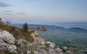 Skywalk auf der Hohen Wand am Abend