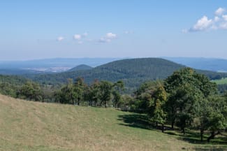 Aussicht in Richtung Ternitz beim Weg zur Pottschacherhütte bei Gasteil