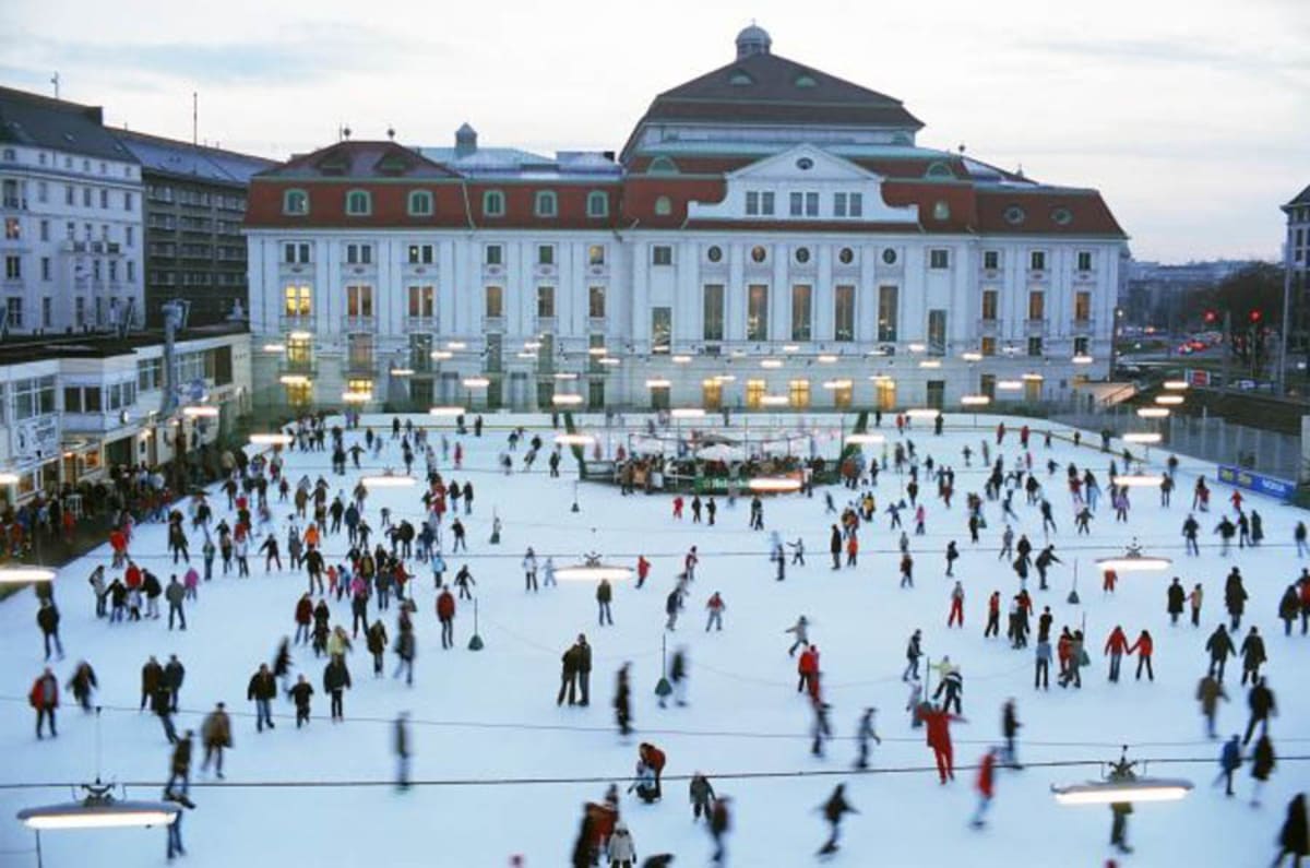 Eislaufplatz Wiener Eislaufverein von oben