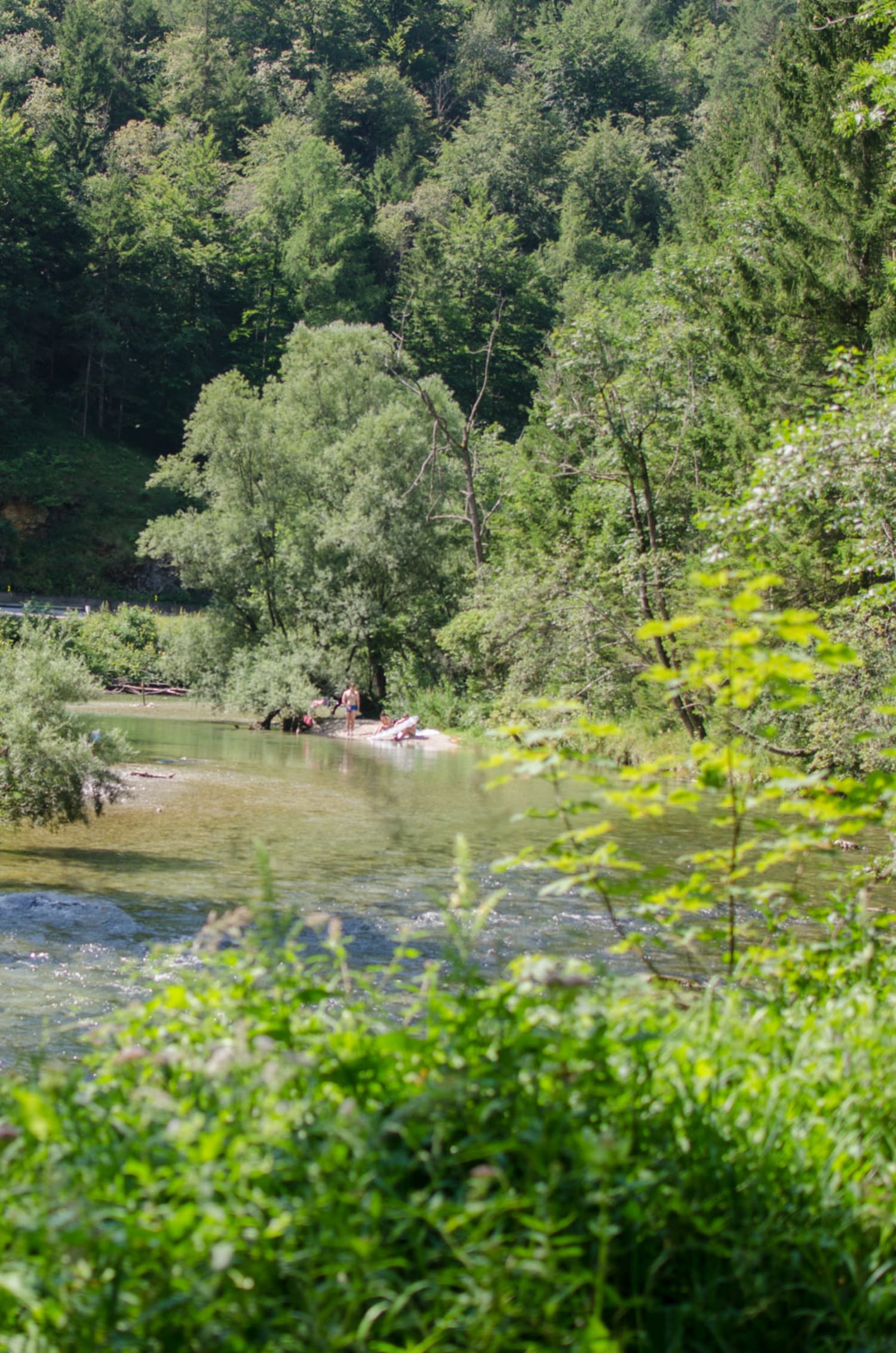 Schwarza bei Kaiserbrunn, Schotterbucht
