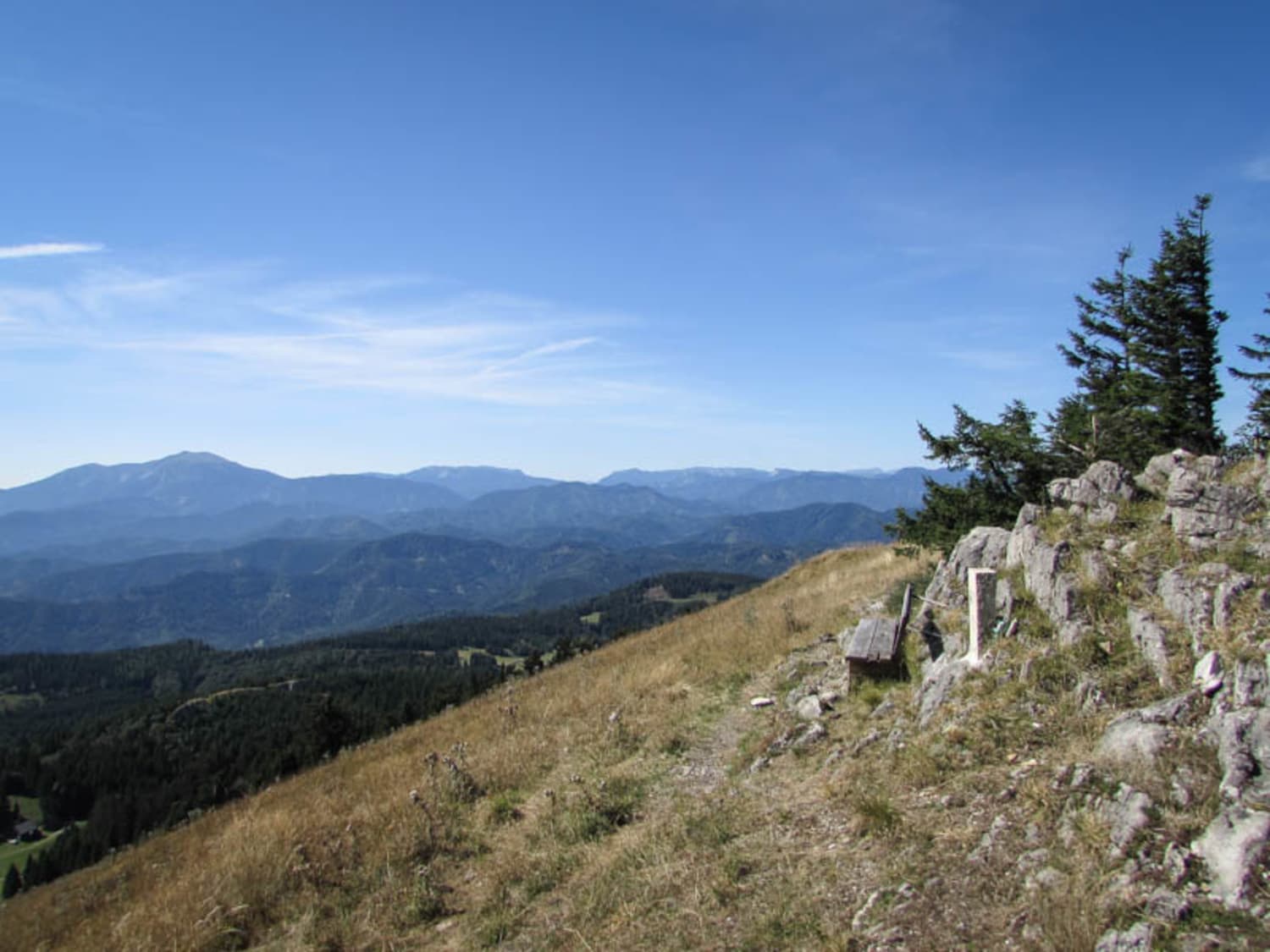 Aussicht am Unterberg in Niederösterreich