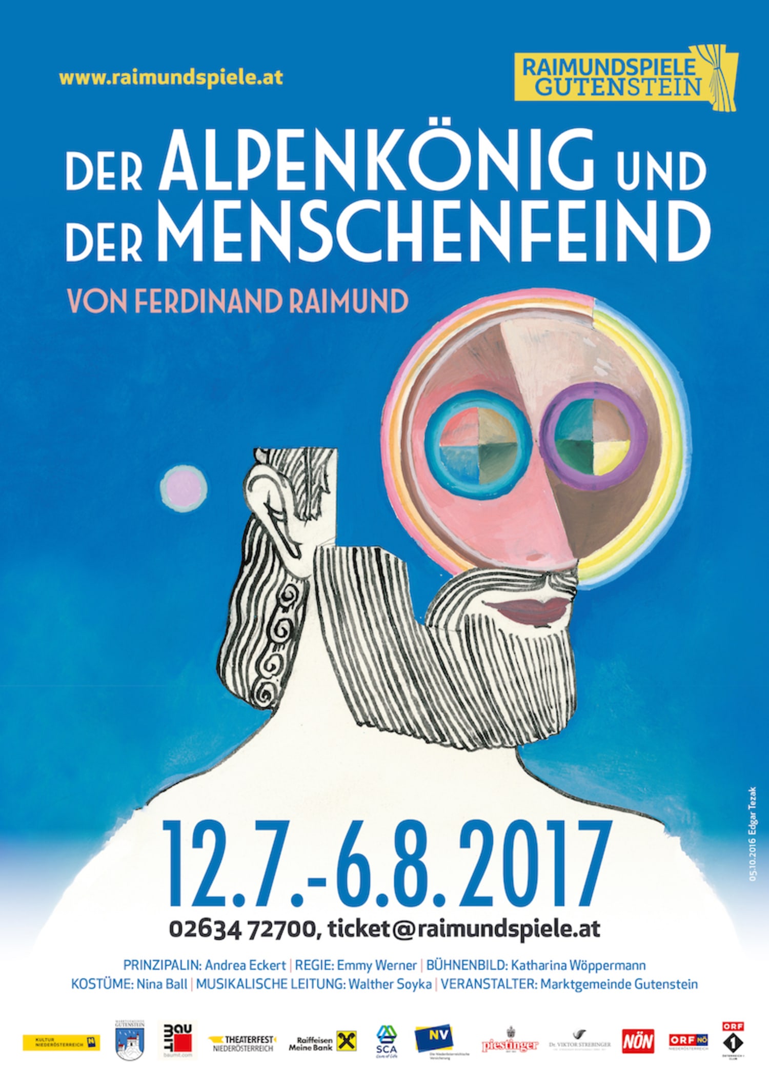 Plakat der Alpenkönig und der Menschenfeind, Raimundspiele Gutenstein