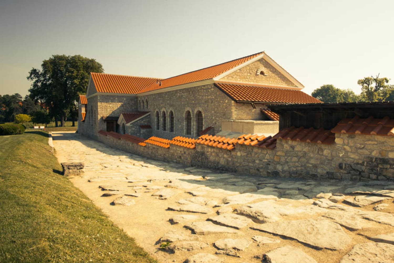 Außenansicht römisches Haus in Carnuntum
